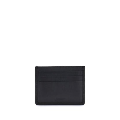 Ferragamo Black Calf Leather Bos Taurus Wallet