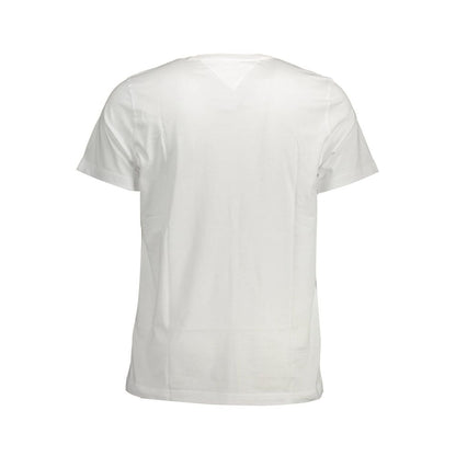 Tommy Hilfiger White Organic Cotton Men T-Shirt