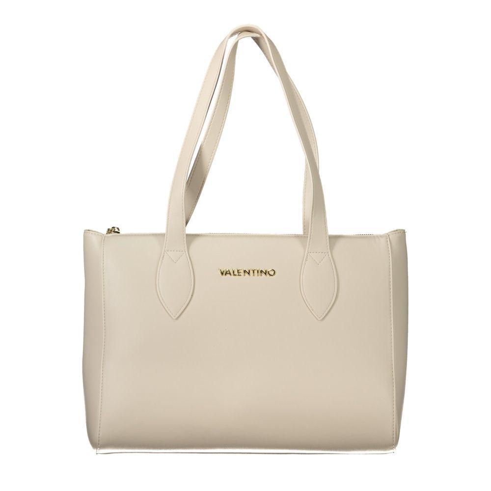 Front view with bag zipped and handles upright.