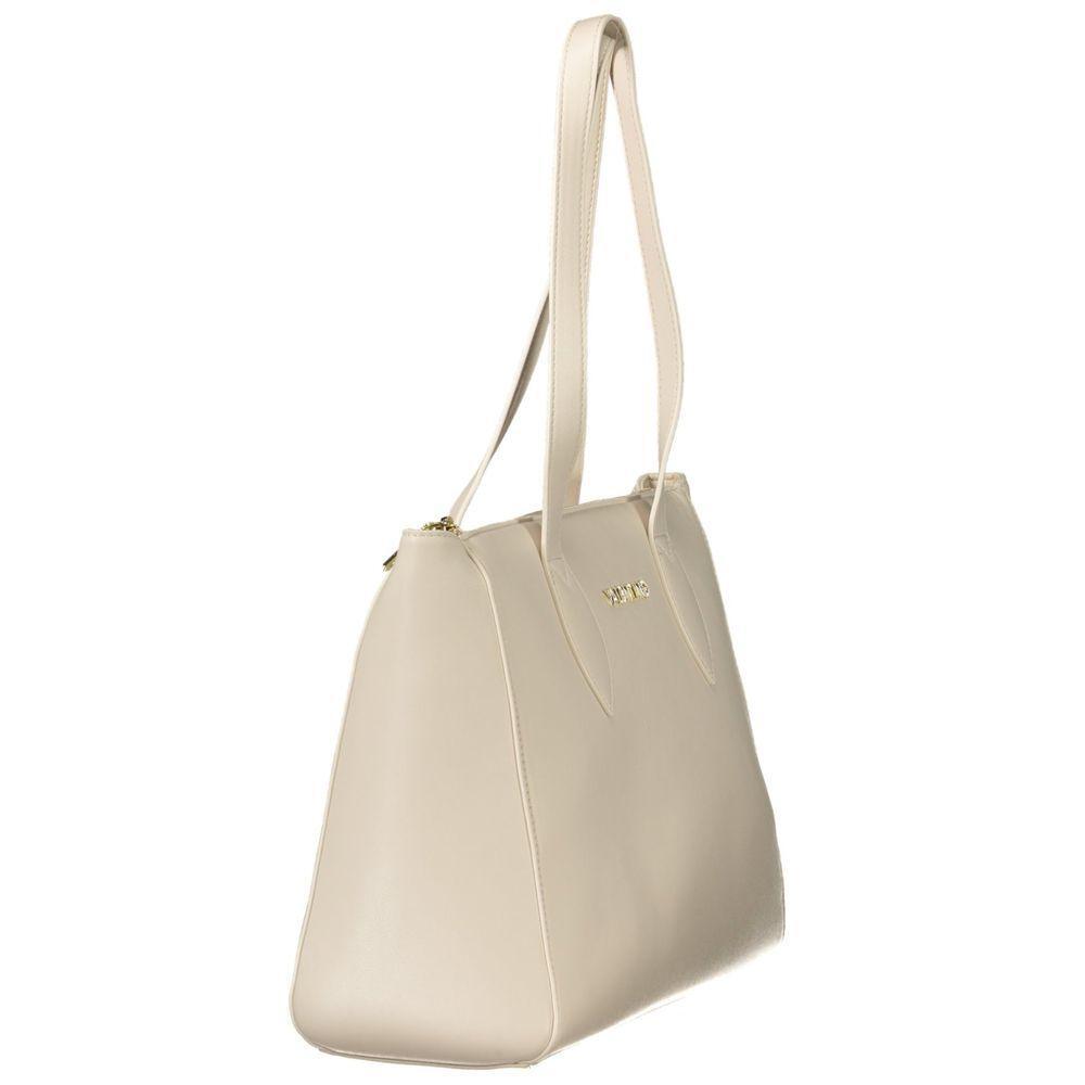 Front view with bag zipped and handles upright.