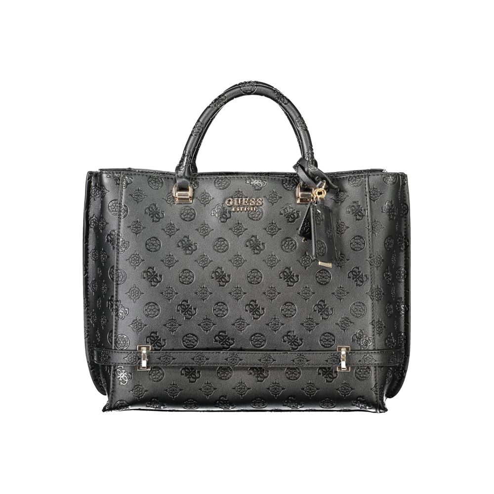 Front view with bag zipped and handles upright.