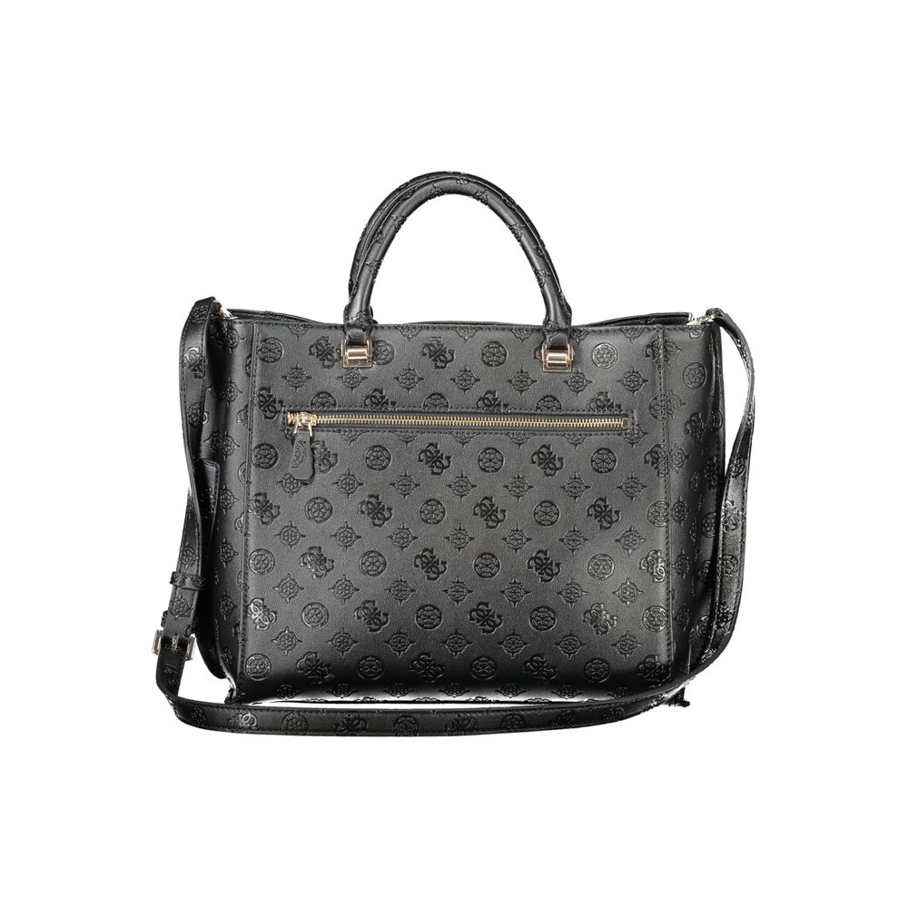 Front view with bag zipped and handles upright.