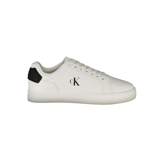 Calvin Klein Bianco Poliuretano Men Sneaker 1728,67403481248,Calvin Klein,EU40/US7,EU41/US8,EU42/US9,EU43/US10,EU44/US11,EU45/US12,Low Tops - Sneakers - Shoes,Men,New with tags,Shoes,Sneakers - Shoes,White