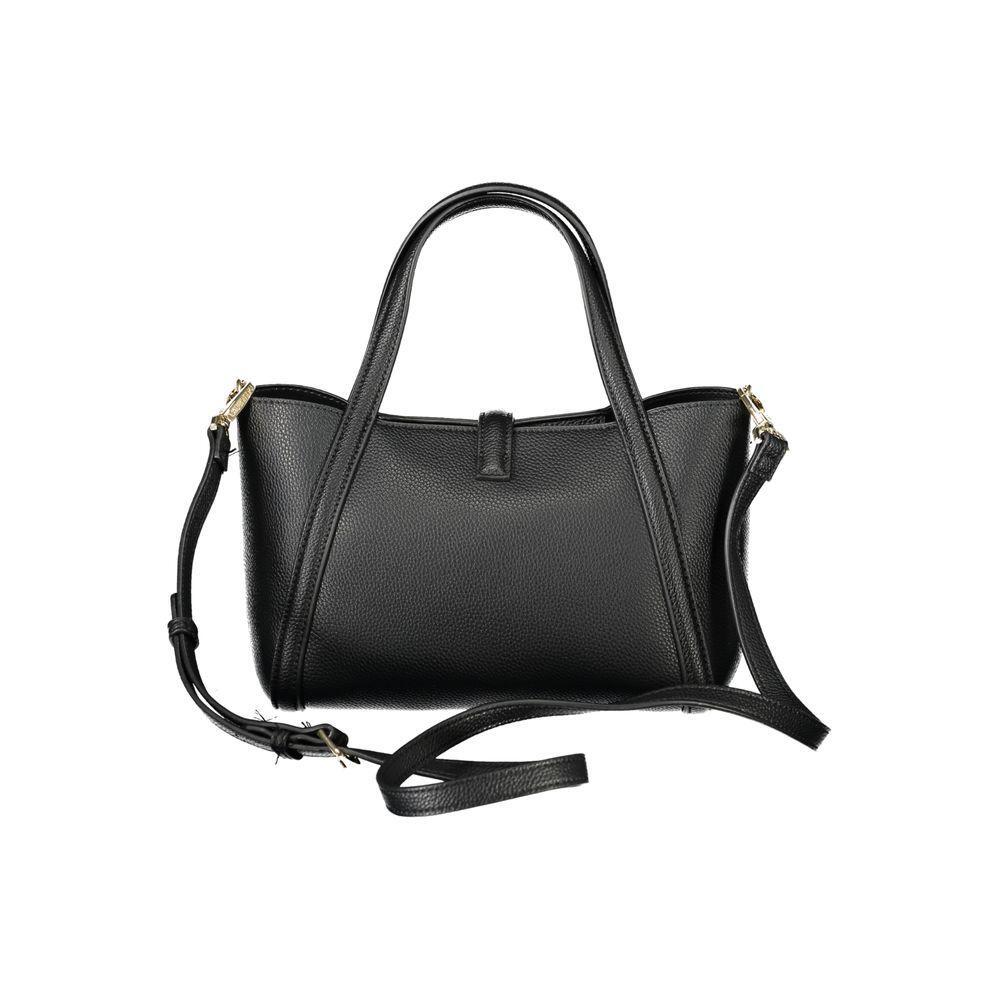 Front view with bag zipped and handles upright.