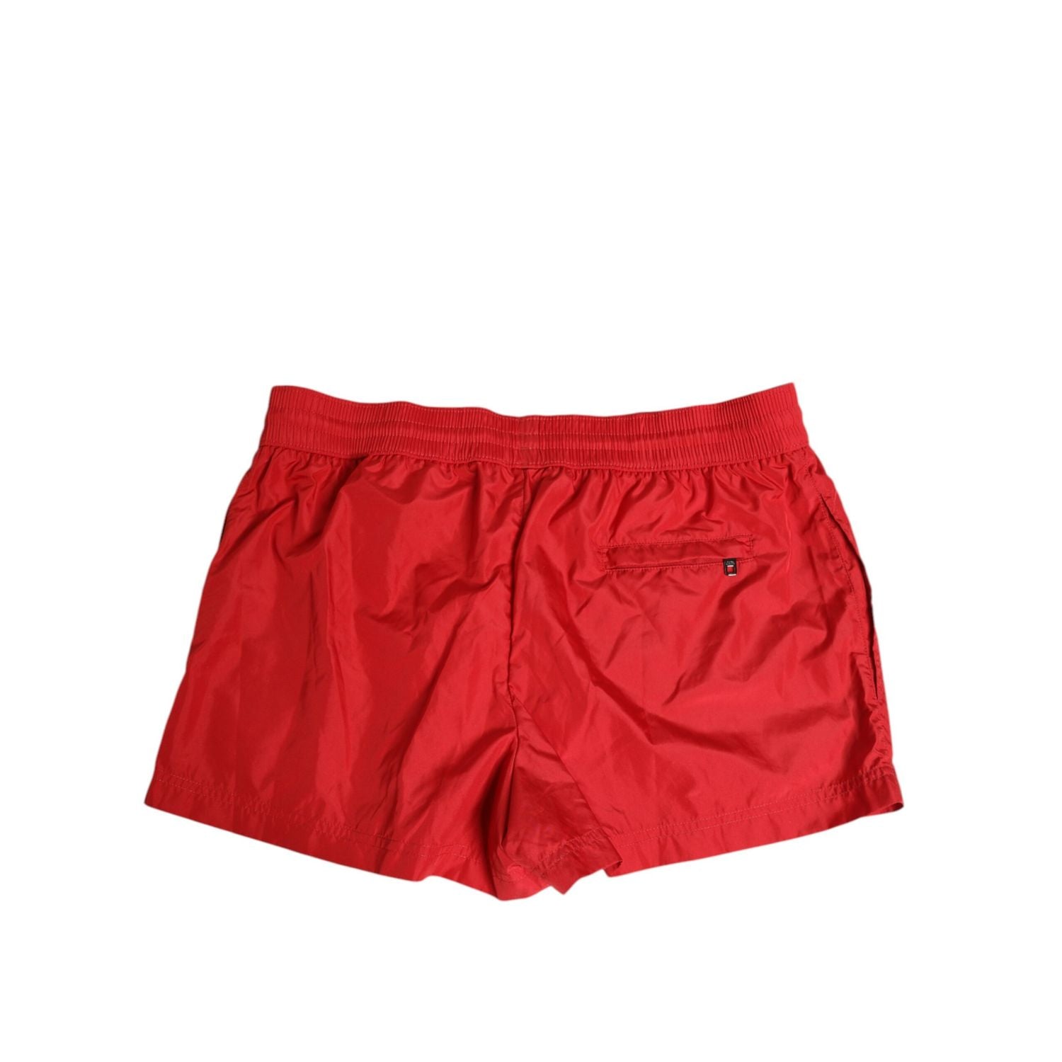 Dolce & Gabbana Red Drawstring Beachwear Men Shorts Swimwear