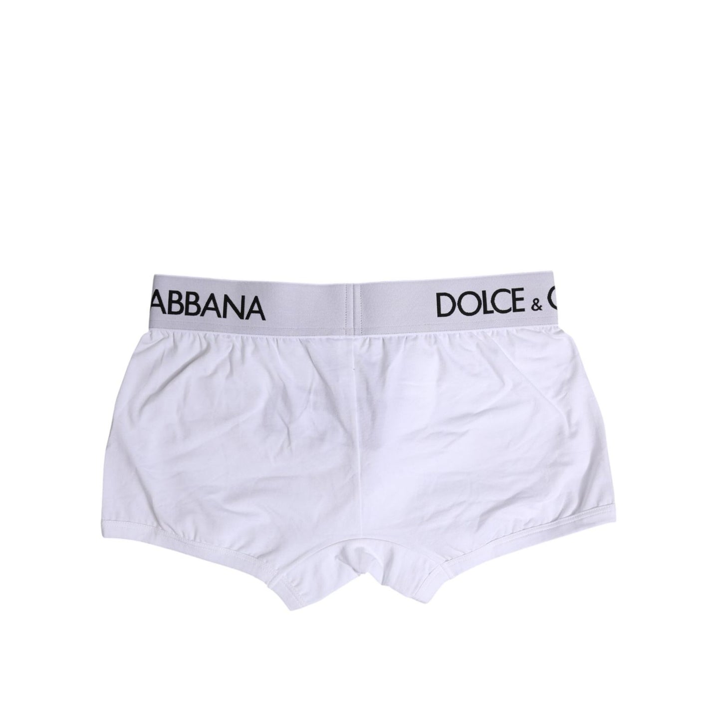 Dolce & Gabbana White Cotton Stretch Regular Boxer Underwear