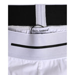 Dolce & Gabbana White Cotton Stretch Regular Boxer Underwear