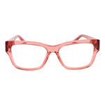 Guess Red Women Glasses Frame, rectangle full-rim acetate design, demo lenses, spring hinge, red color, stylish eyewear for women.