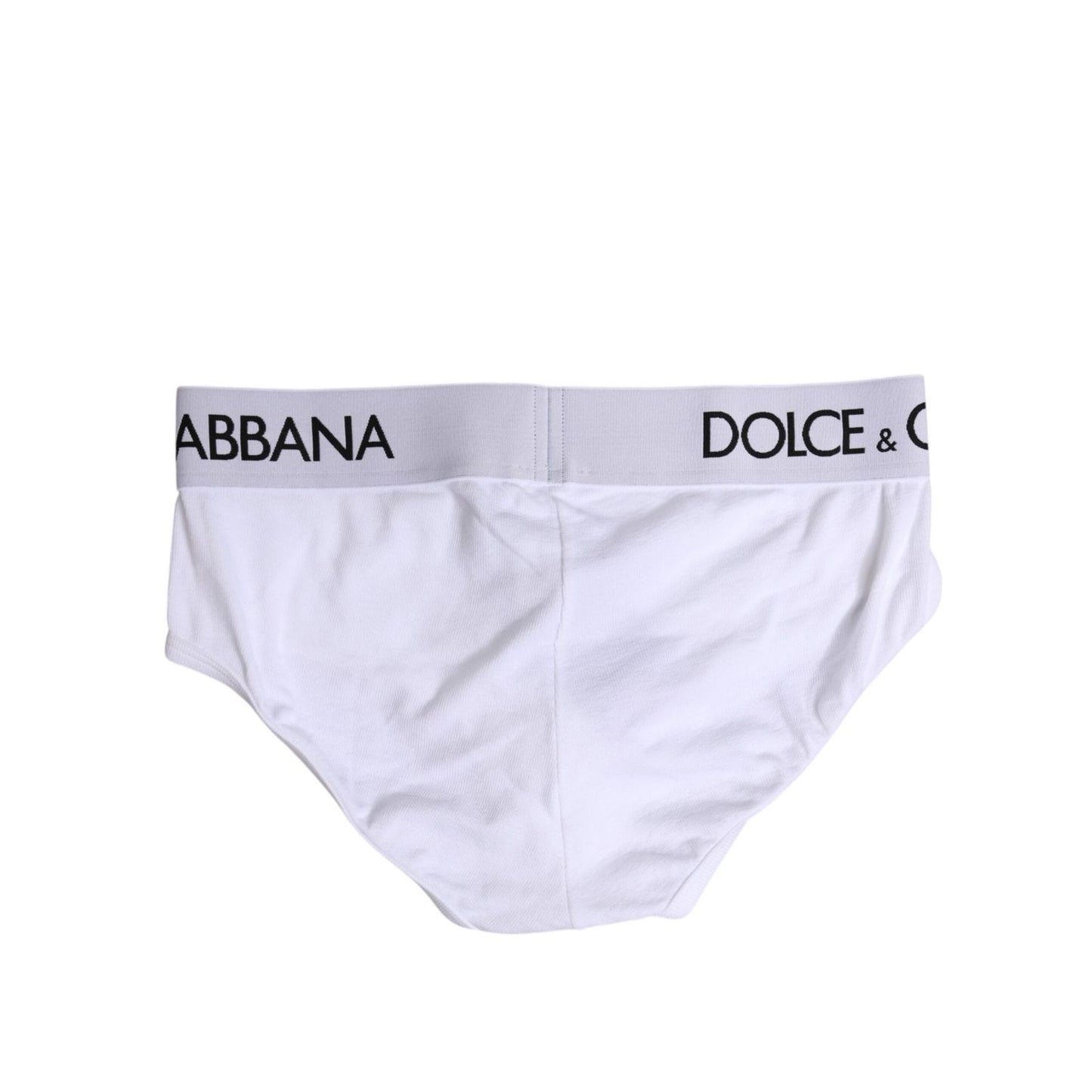 Dolce & Gabbana White Cotton Stretch Regular Brief Underwear