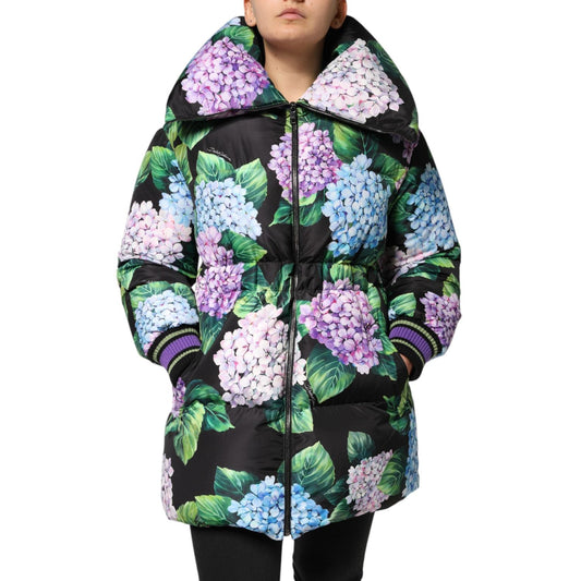 Dolce & Gabbana Multicolor Floral Print Puffer Quilted Jacket JKT41493-40