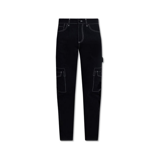 Burberry Black Cotton Cargo Pants