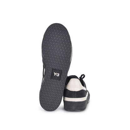 Y-3 Black Calfskin Chunky Sneakers