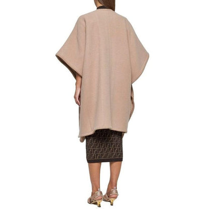 Fendi Beige Cashmere Poncho