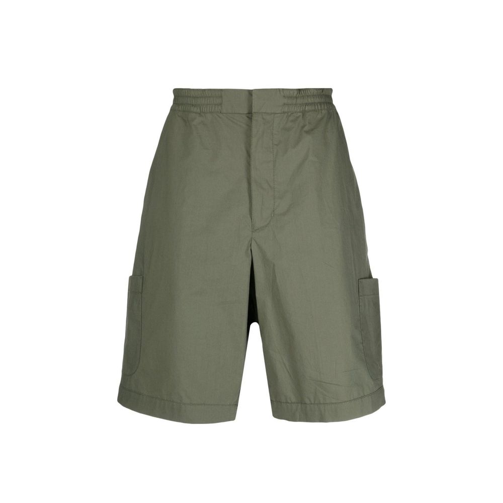 Ambush Green Cotton Bermuda Shorts