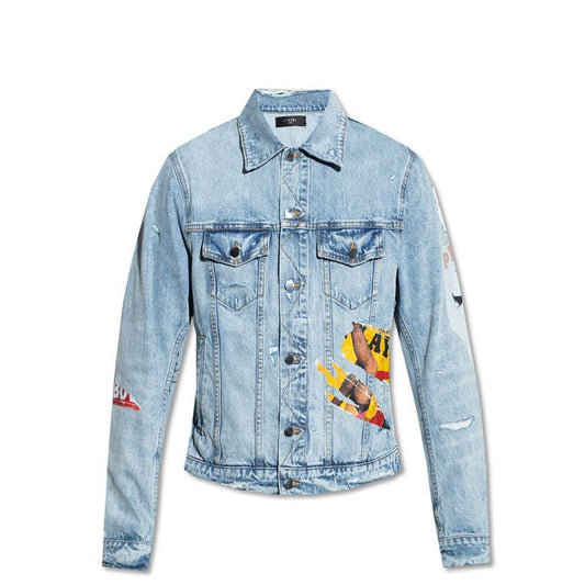 Amiri Playboy Magazine Trucker Denim Jacket AM-8736242467028-S