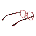 Guess Red Women Glasses Frame in acetate with full-rim geometric design, size 53-16-140, red color, includes branded case.
