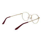 Guess Red Women Glasses Frame in metal full-rim design with red accents and demo lenses.