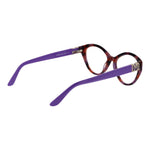 Marciano by Guess Purple Women Glasses Frame with full-rim acetate design, cat eye style, demo lenses, and purple temples.