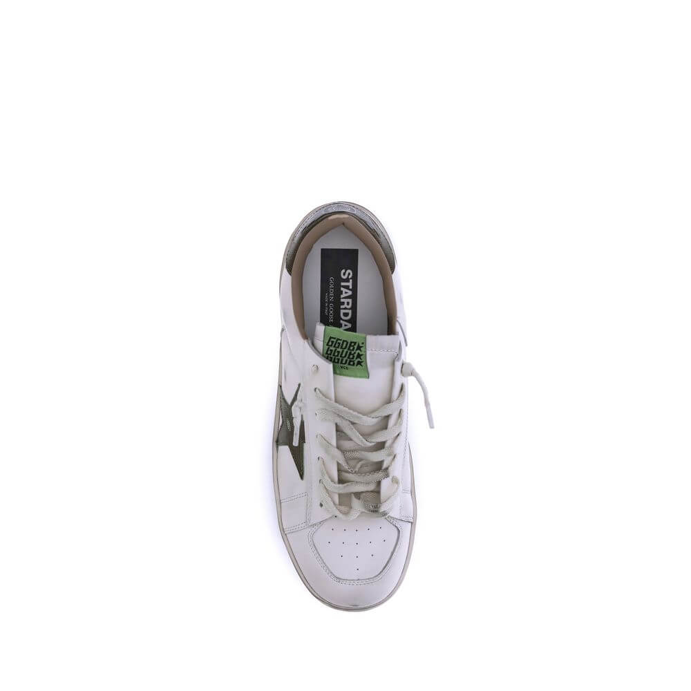 Golden Goose White Calf Leather Bos Taurus Low Top Sneakers