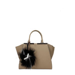 Fendi Black Leather Keychains
