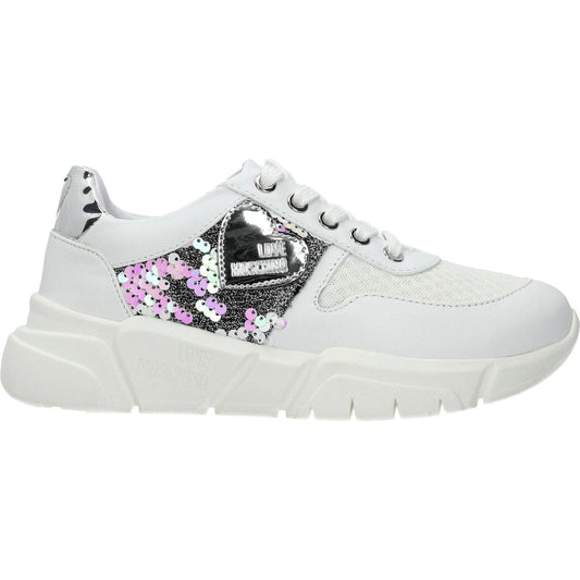 Love Moschino White Fabric Chunky Sneakers LO-8547142467849-EU38/US8