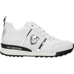 Love Moschino White Leather Low Tops LO-8547142533385-EU36/US6