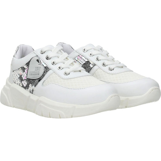 Love Moschino White Fabric Chunky Sneakers LO-8547142467849-EU38/US8