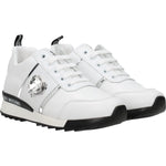 Love Moschino White Leather Low Tops LO-8547142533385-EU36/US6