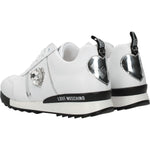 Love Moschino White Leather Low Tops LO-8547142533385-EU36/US6