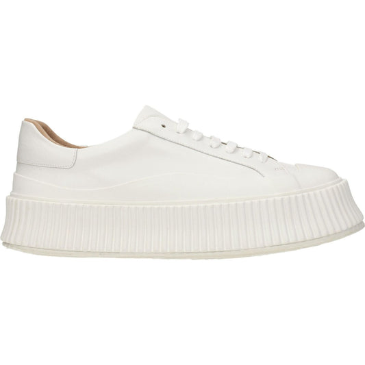 Jil Sander White Leather Platform Sneakers JI-8547243163913-EU39/US9