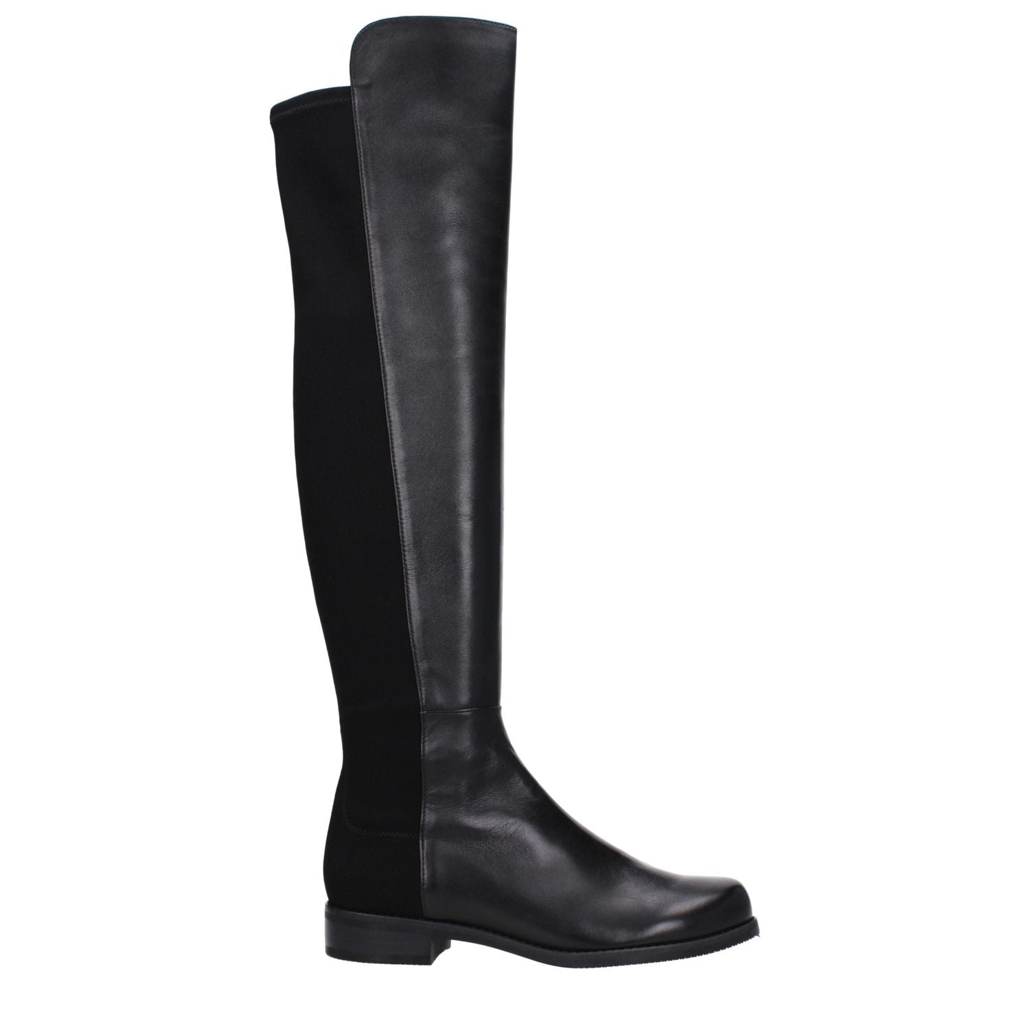 Stuart Weitzman Black Leather Over The Knee