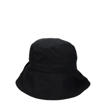 Jacquemus Black Cotton Bucket Hat