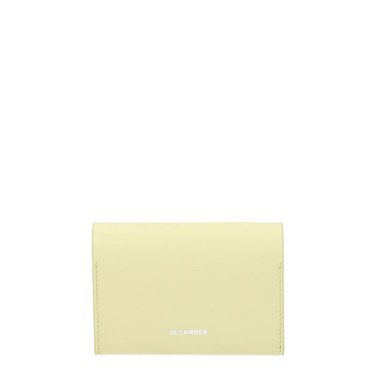 Jil Sander Yellow Leather Cardholder