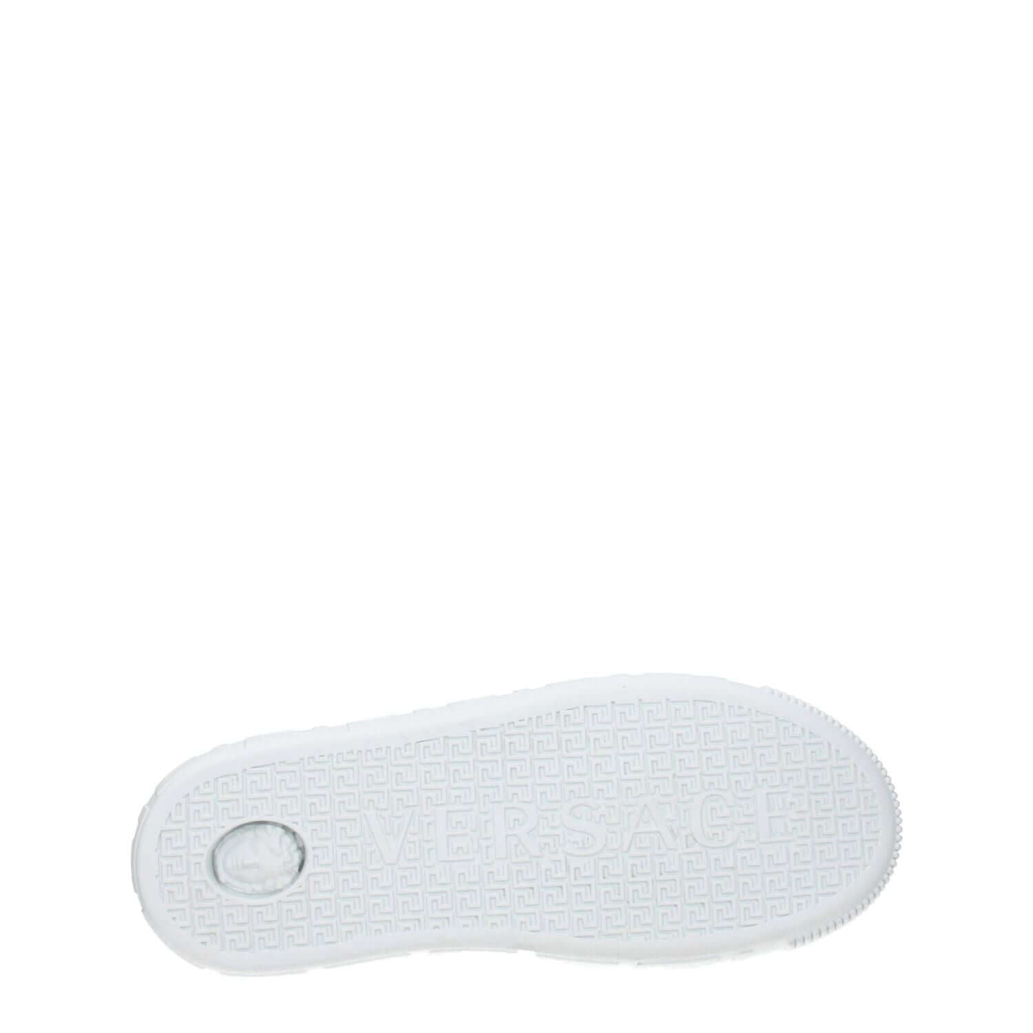 Versace White Leather Low Top Sneakers