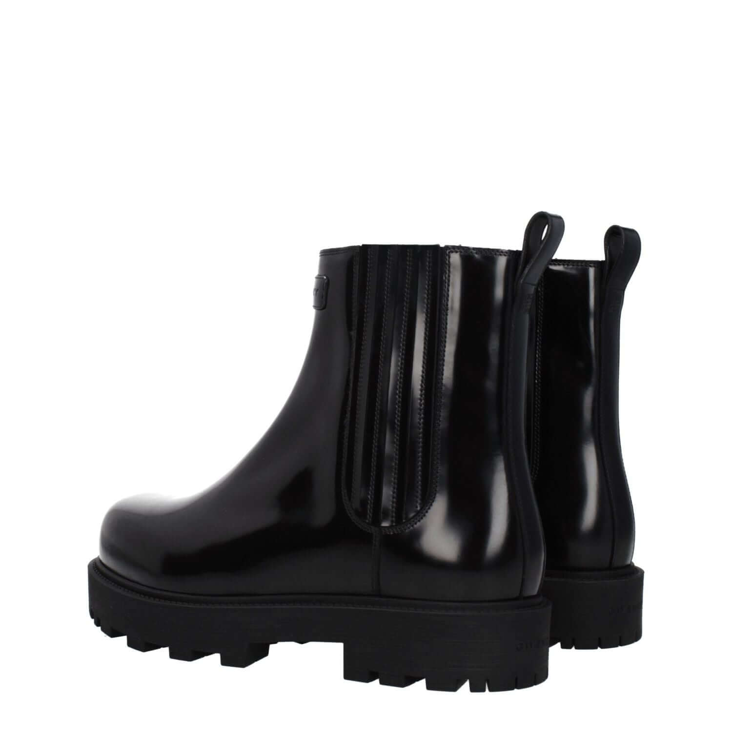 Givenchy Black Leather Ankle Boots