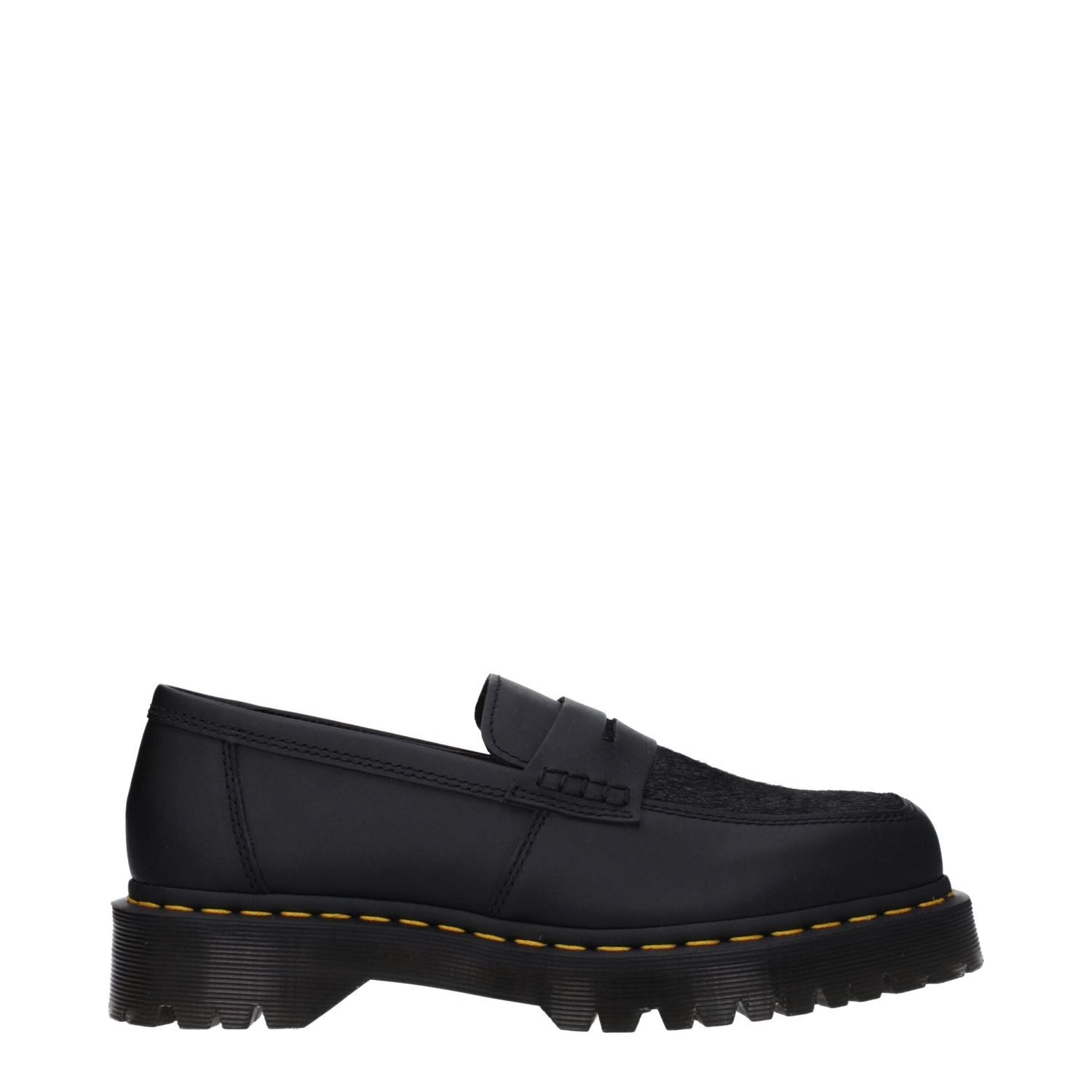 Dr. Martens Black Leather Slip-On Loafers