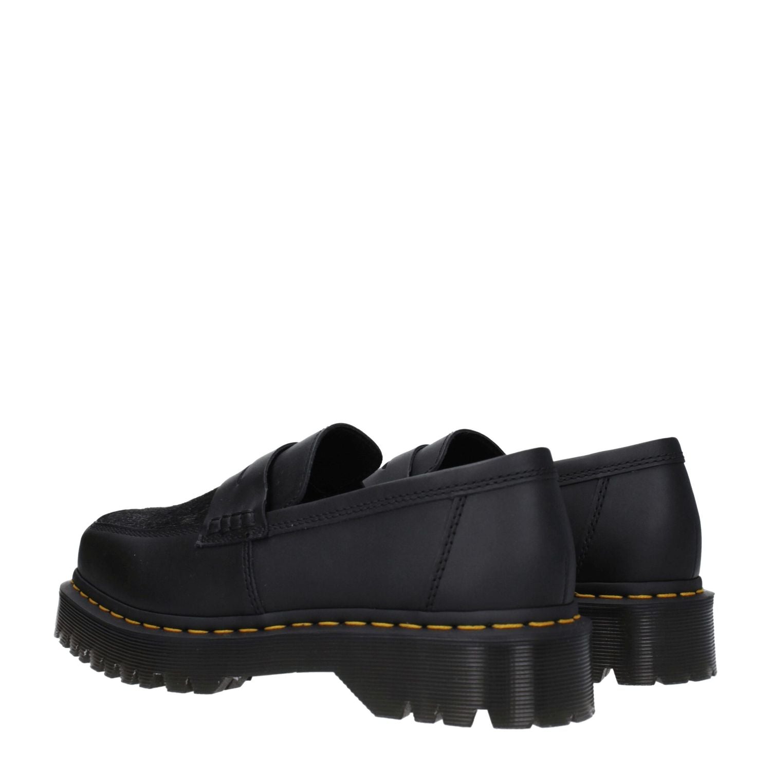 Dr. Martens Black Leather Slip-On Loafers