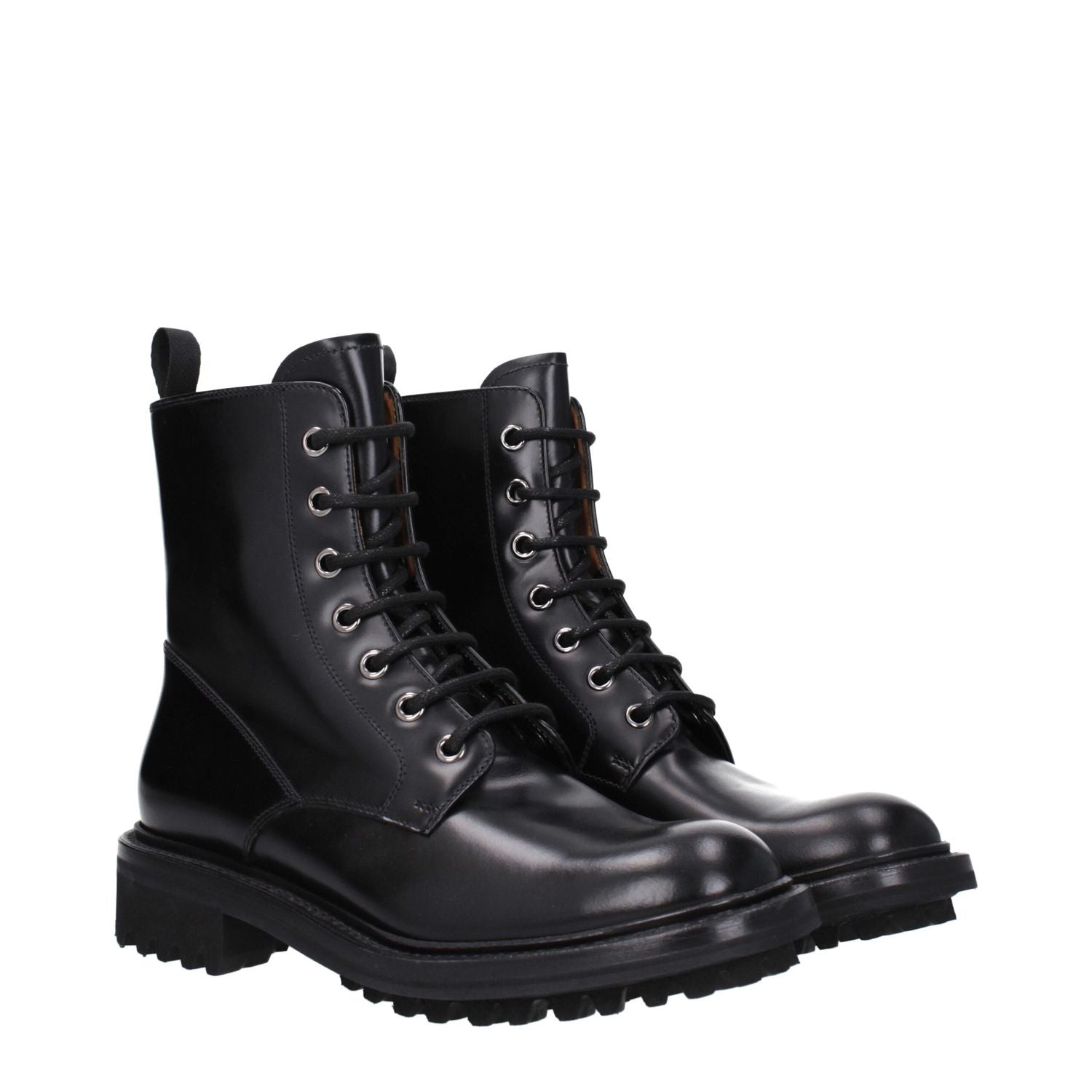 Church's Black Leather Ankle Boots
