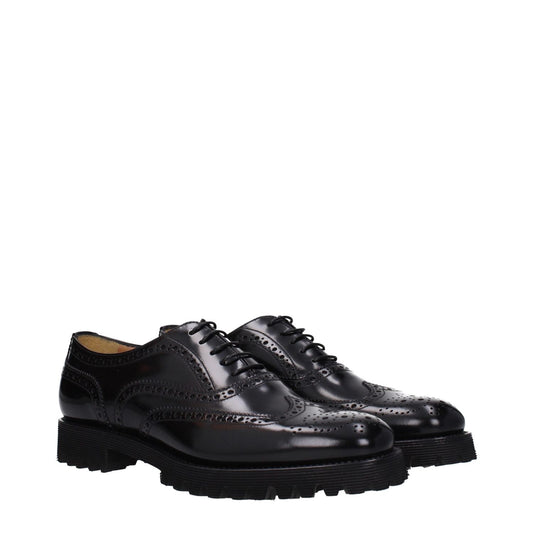 Church's Black Leather Oxfords And Derbies CH-8597882208521-EU40/US10