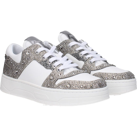 Jimmy Choo White Leather Chunky Sneakers JI-8613470535945-EU35/US5