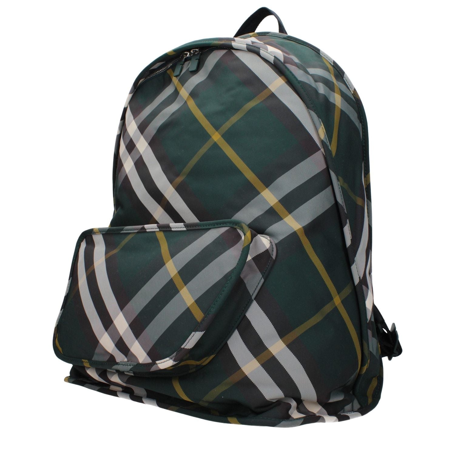 Front view with bag zipped and handles upright.