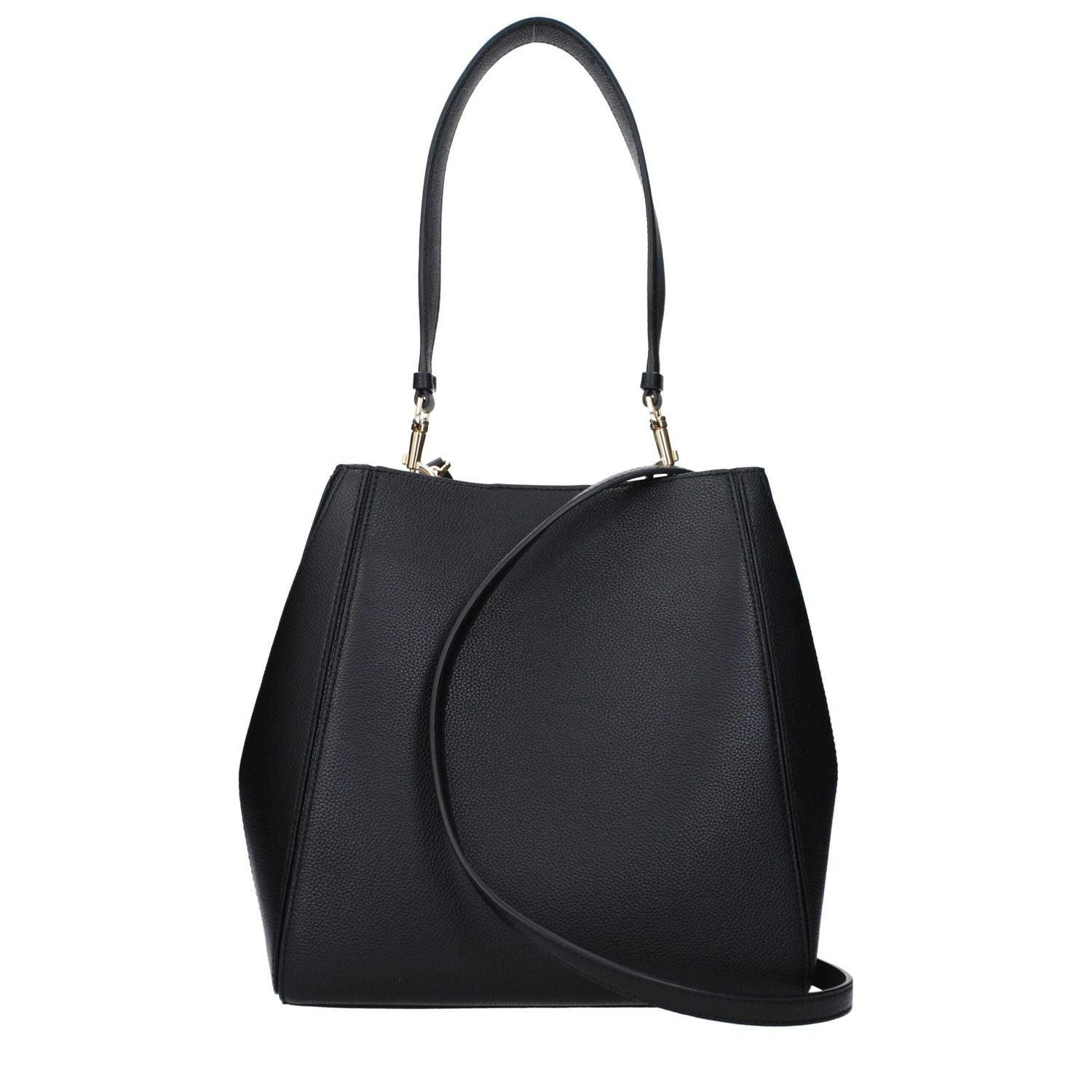 Front view with bag zipped and handles upright.