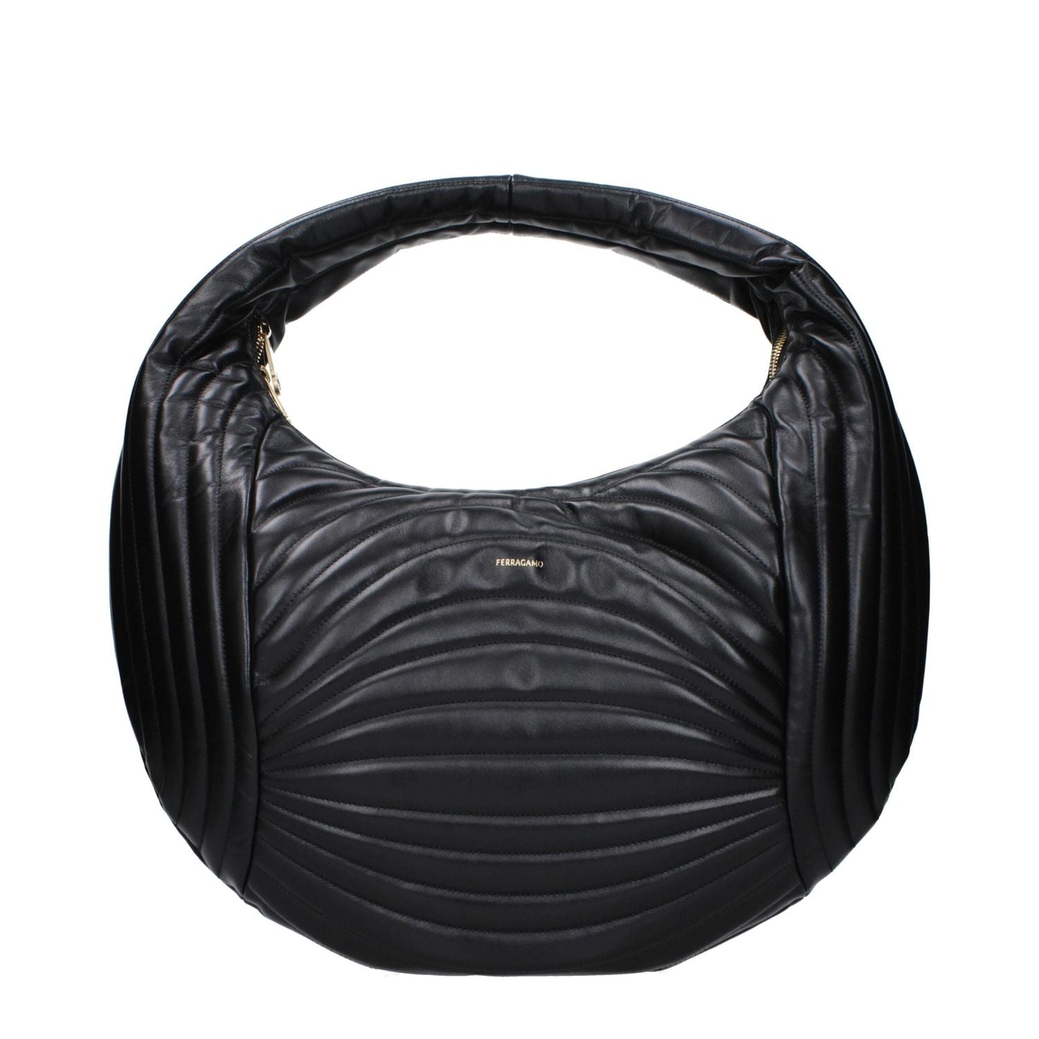 Front view with bag zipped and handles upright.