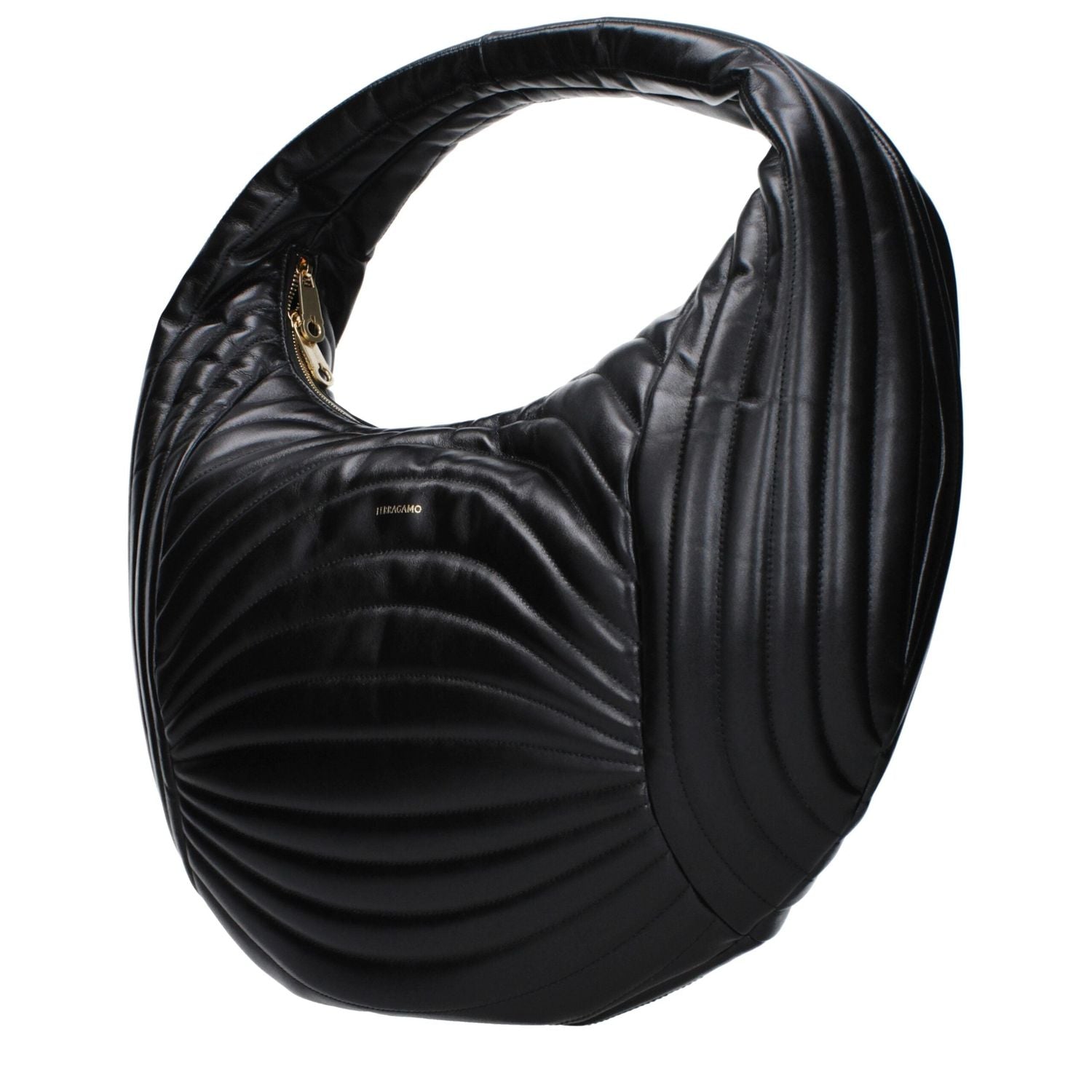 Front view with bag zipped and handles upright.