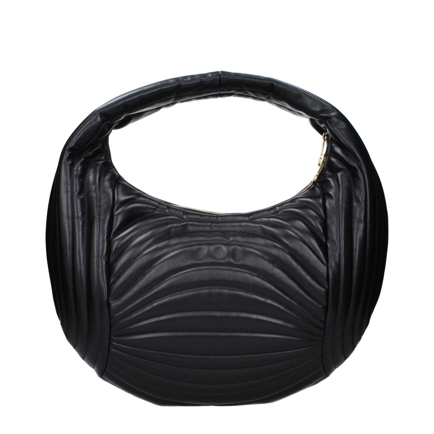 Front view with bag zipped and handles upright.