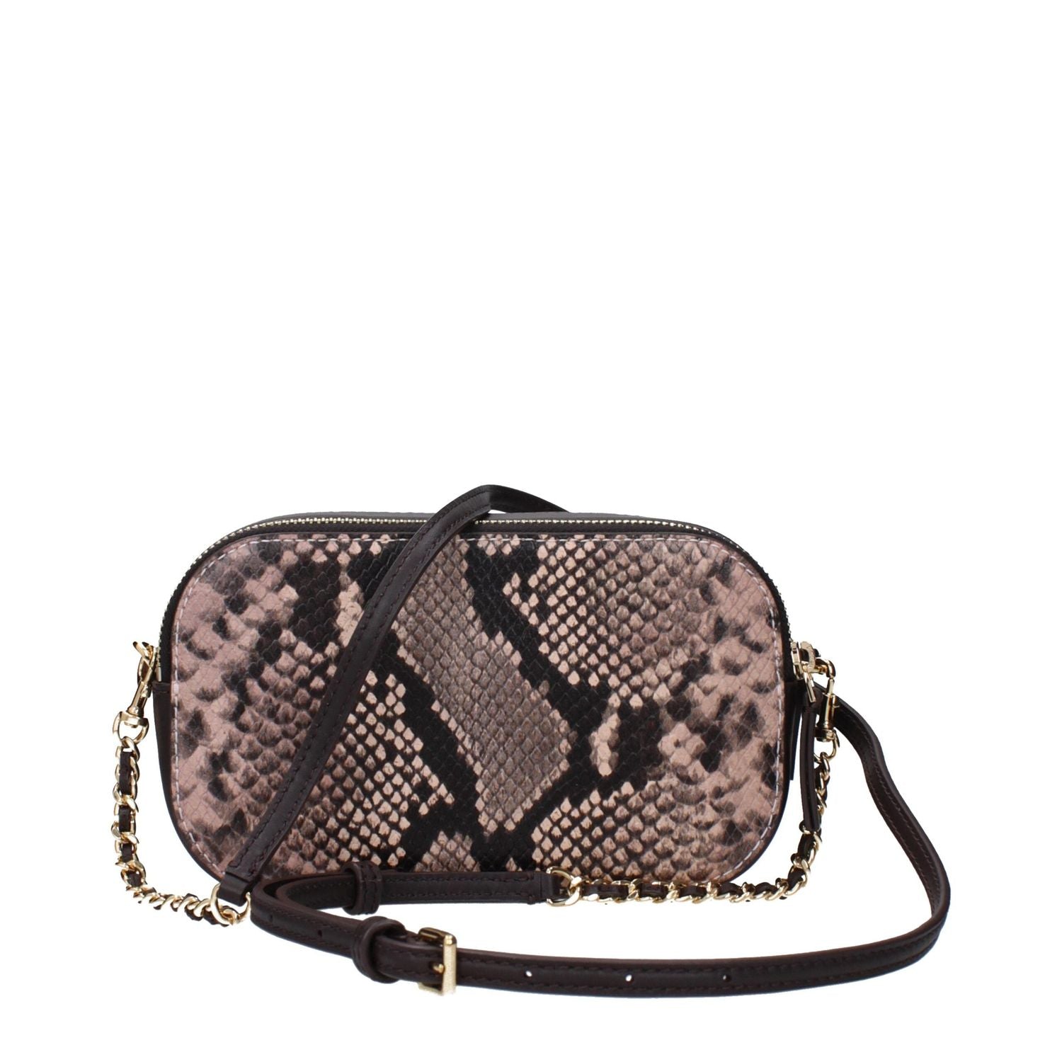 Front view with bag zipped and handles upright.