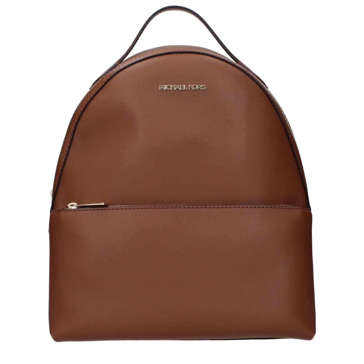 Front view with bag zipped and handles upright.