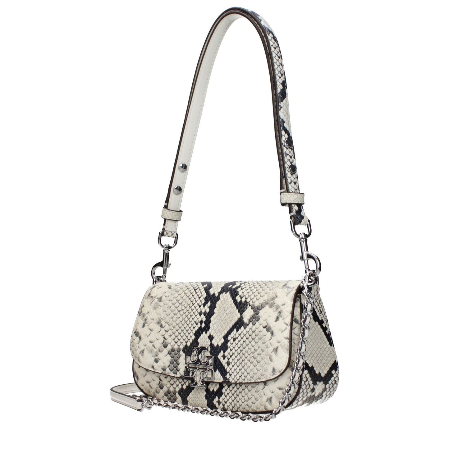 Tory Burch White Leather Shoulder Bags
