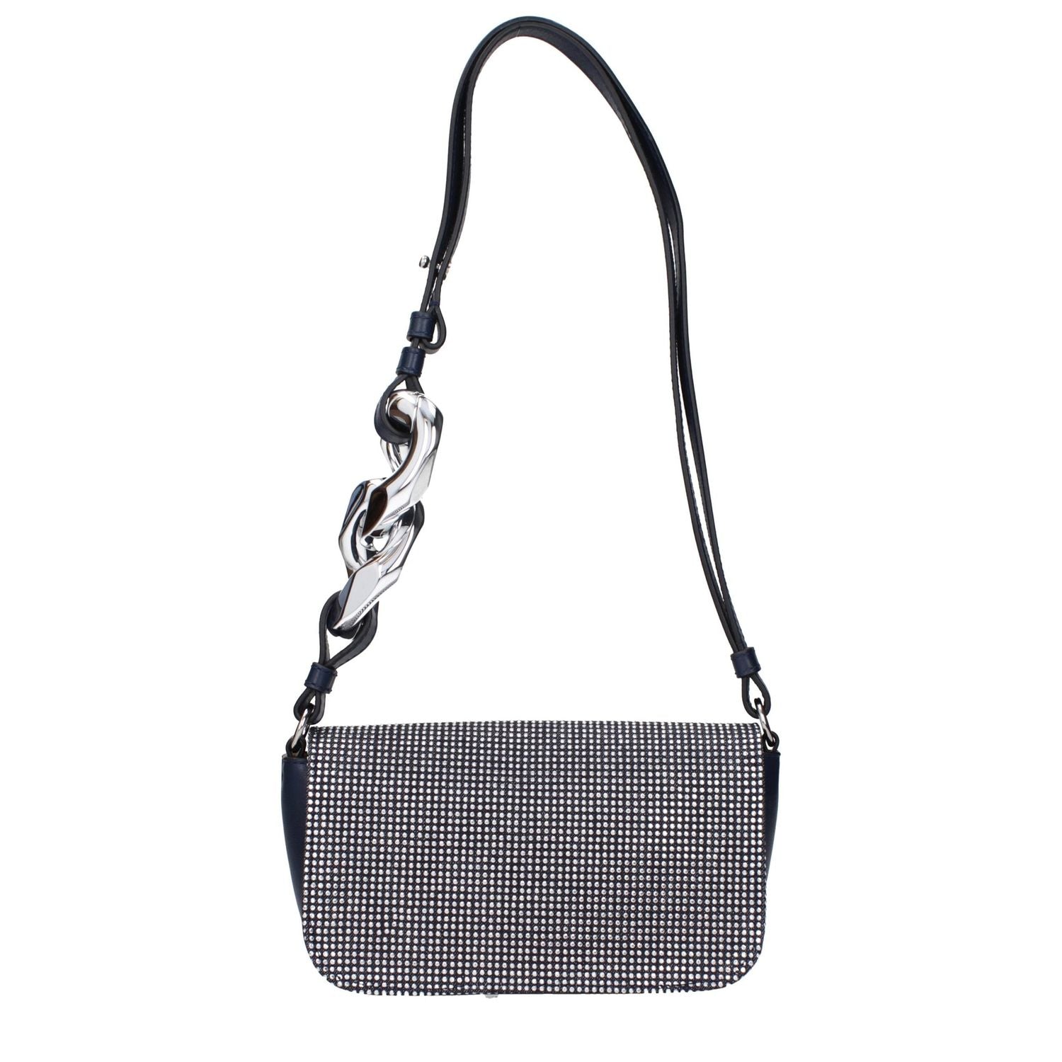 Front view with bag zipped and handles upright.