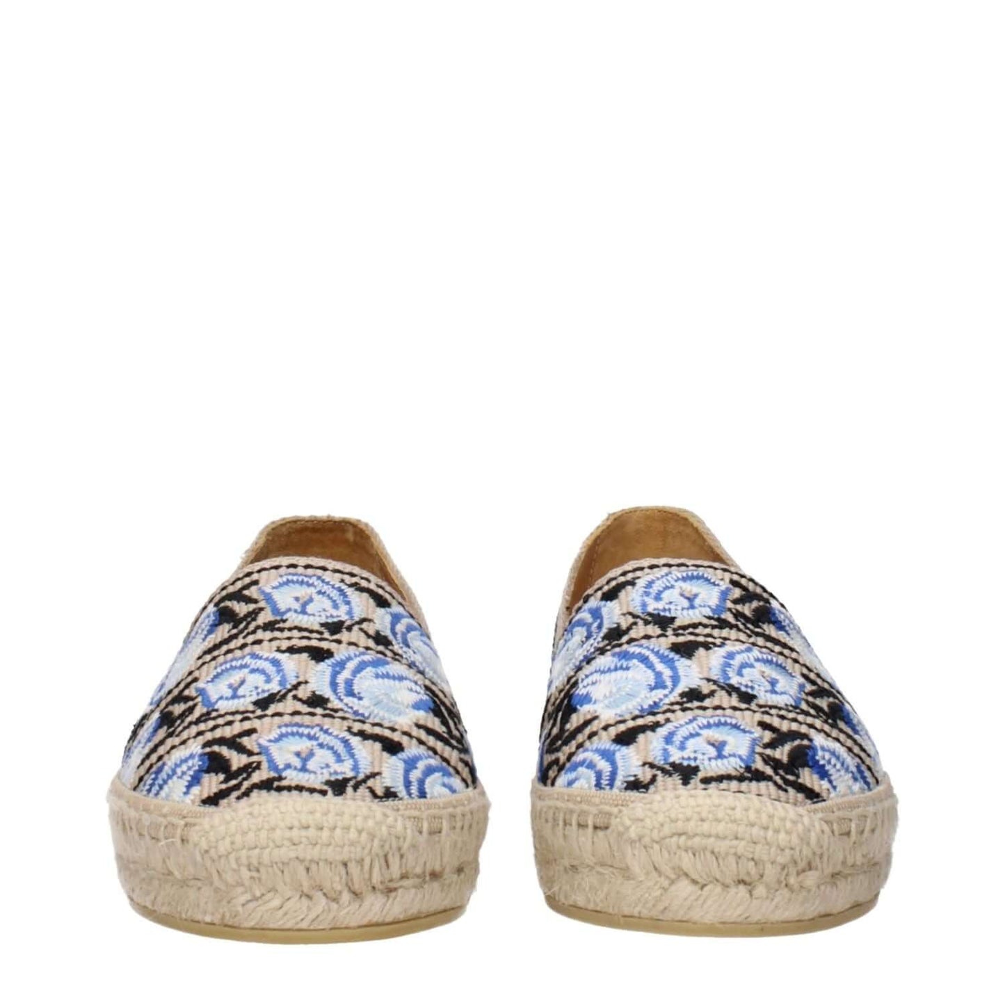 Prada Beige Fabric Espadrilles with a unique print design, showcasing stylish footwear by Prada. MPN 1S173M3L82020F00J2.